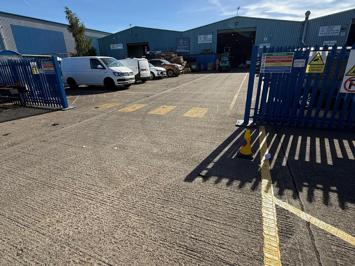 Yard entrance markings
