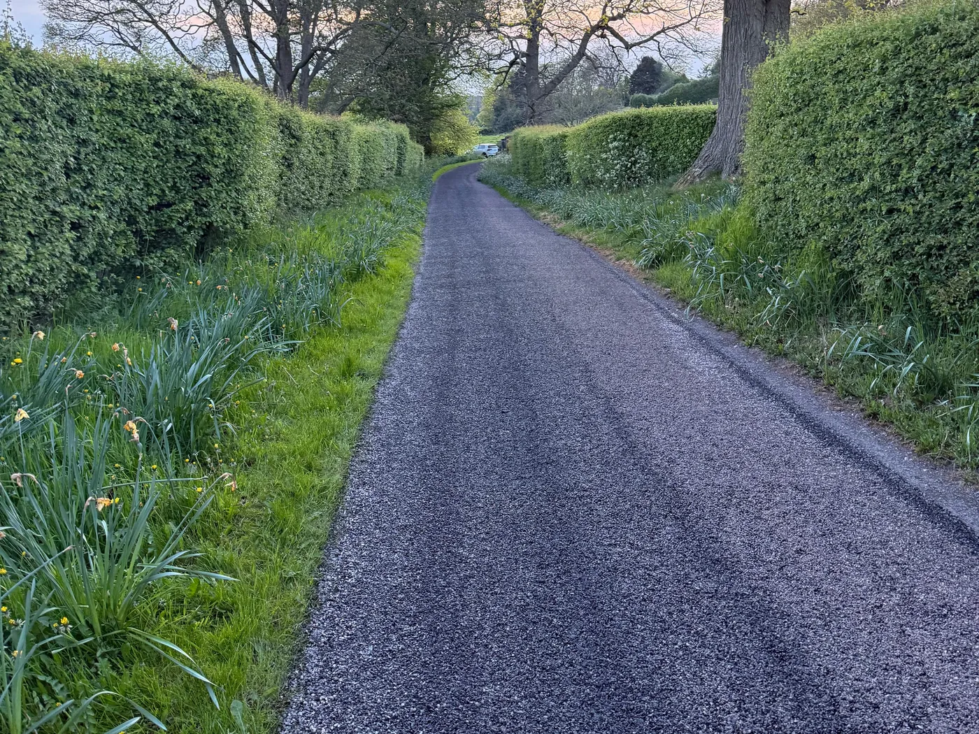 Surface dressed private lane